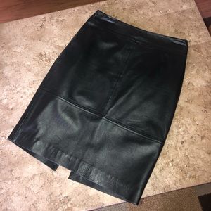 NWOT H&M 100% REAL Black Leather Skirt